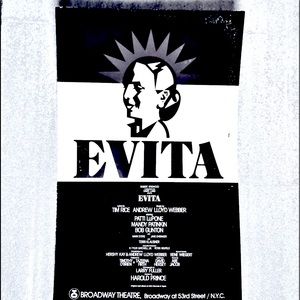 Evita Broadway Window Card Poster Patti LuPone Original